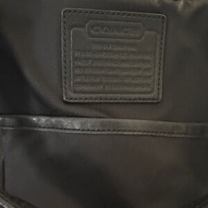 Coach Black Men's Leather Tote Bag